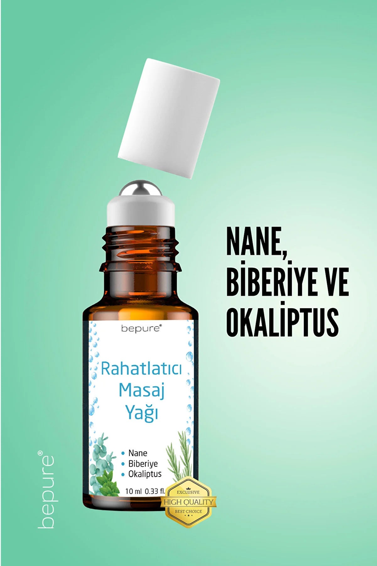 Bepure Rahatlatıcı, Baş Ağrı Yağı, Stres Kaygı Yatıştırıcı Yağ 10ml