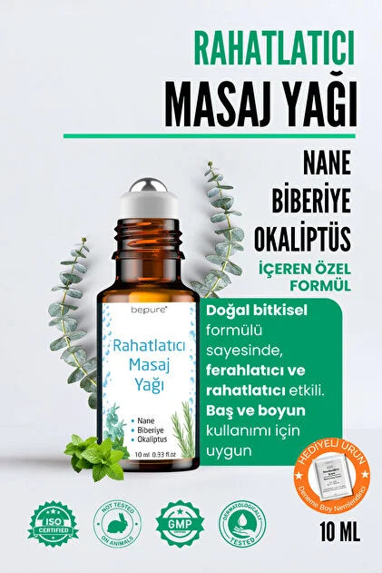 Bepure Rahatlatıcı, Baş Ağrı Yağı, Stres Kaygı Yatıştırıcı Yağ 10ml